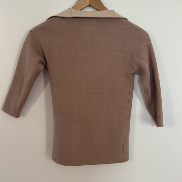Zara beige wrap sweater size 6-7 cm 120 - Picture 5 of 5